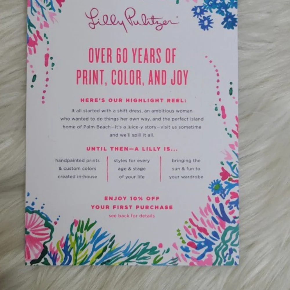 Lilly Pulitzer Mugs Set 2 Blue White Ceramic Floral Brand New Gift Anniversary - Picture 3 of 8